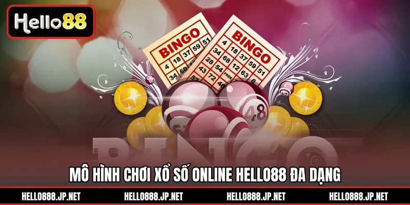 Mô hình chơi xổ số online HELLO88 đa dạng