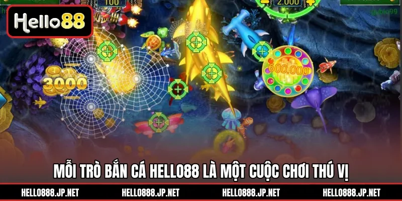 Mỗi trò Bắn Cá HELLO88 là một cuộc chơi thú vị